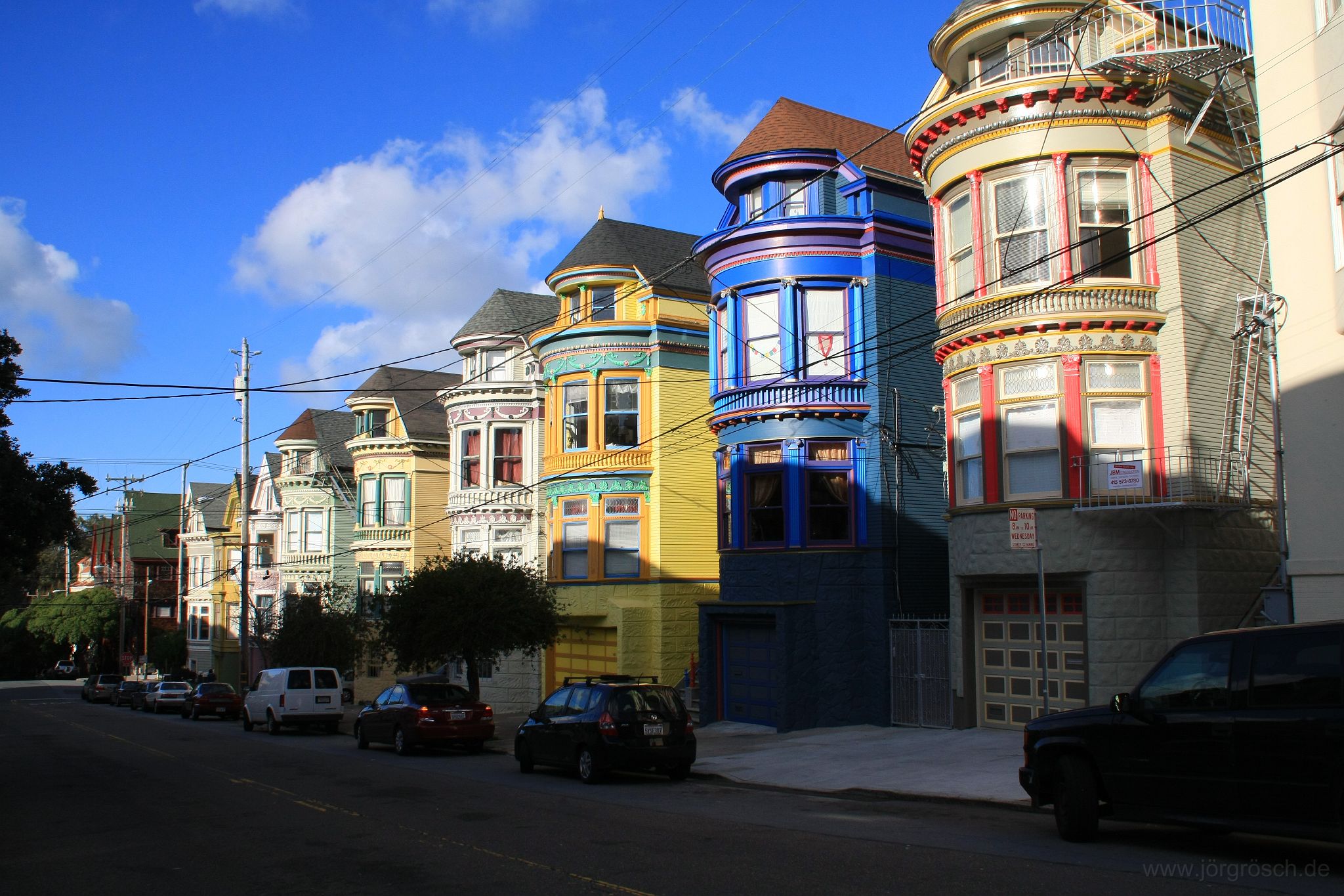 20090305-haight-buntehaeuser.jpg - bunte Häuser, Haight & Ashbury, San Francisco