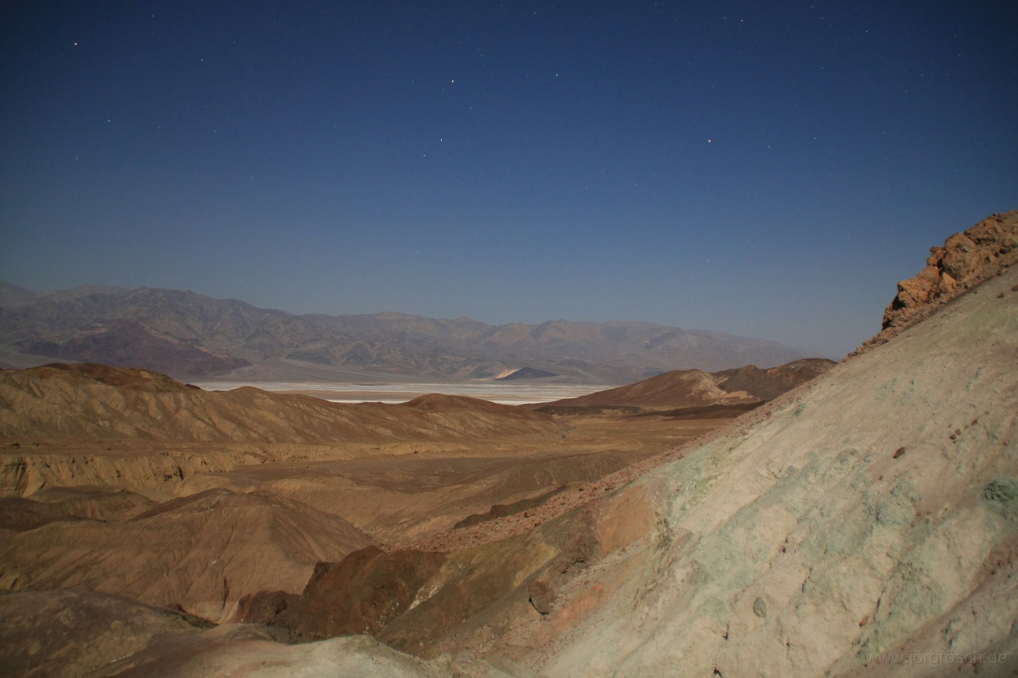 20090310-artists-palette.jpg - Nachtaufnahme, Artist's Palette, Death Valley National Park