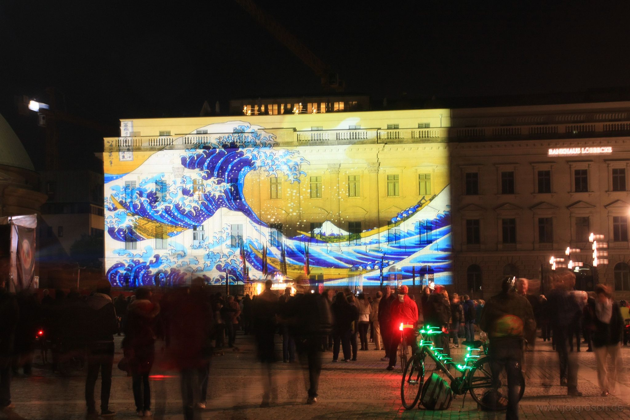 20131013-festivaloflights.jpg - 神奈川沖浪裏 am Hotel de Rome zum Festival of Lights am Bebelplatz, Berlin