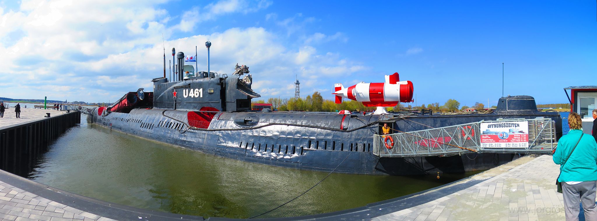 20150422-u-boot.jpg - Juliett-class submarine / Подводные лодки проекта 651 als K-24 / B-124 / U-461 in Peenemünde